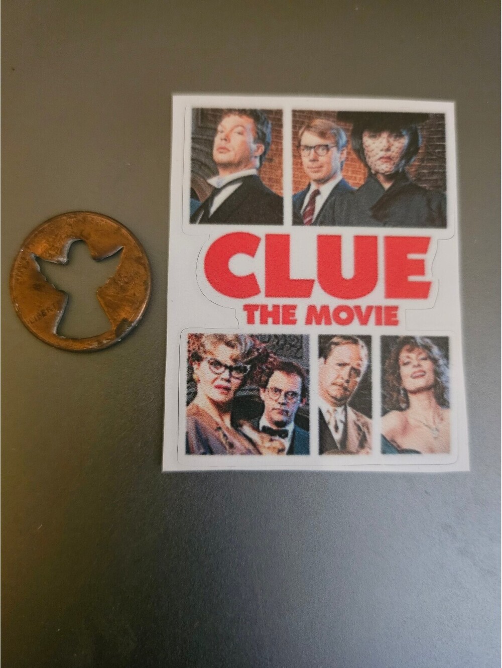 Clue (The Movie) - Vinyl Decal Sticker NEW bottle/laptop,etc. Tim Curry NEW